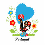 Portuguese Rooster Photo Sculpture Key Ring<br><div class="desc">The Portuguese Rooster of Luck or Portuguese Barcelos Rooster is one of the most popular Portuguese symbols. Abroad it’s known as The Portuguese Rooster or Cockerel. You can find this rooster in every corner of Portugal, it's a popular souvenir. These rooster decorated with small hearts and flowers makes a perfect...</div>