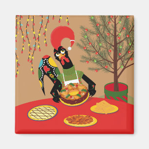 Portuguese Rooster Sweet Christmas   Magnet