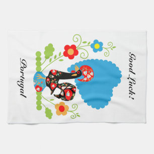Portuguese Rooster Tea Towel