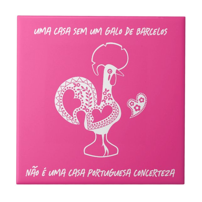 Portuguese Rooster  Tile (Front)