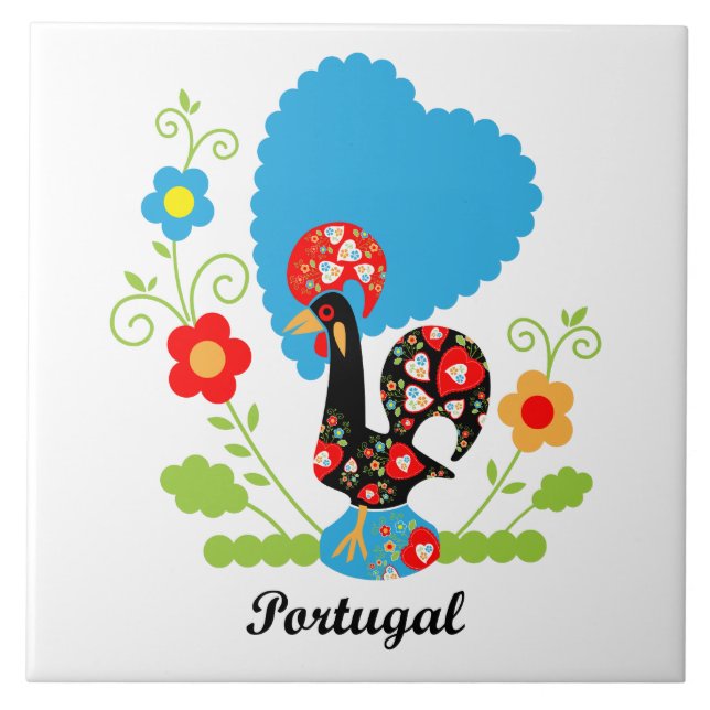 Portuguese Rooster Tile (Front)