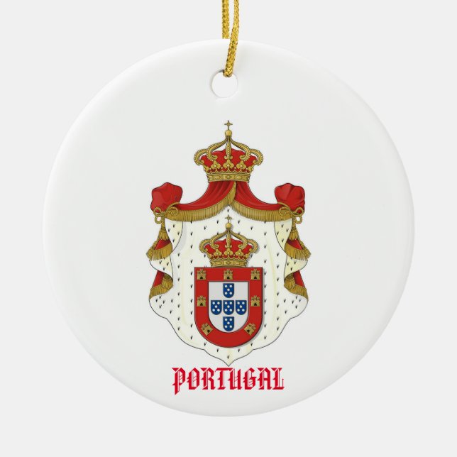 Portuguese Royal Coat of Arms Ornament (Front)