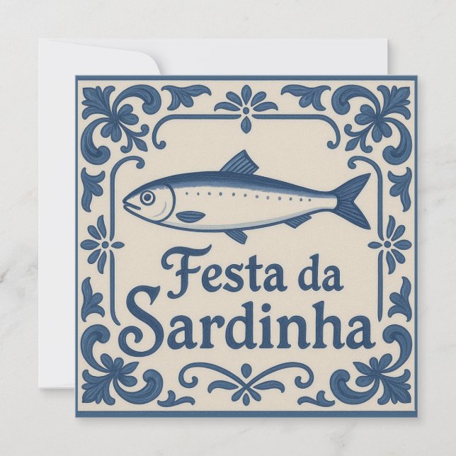 Portuguese sardine -  card (Front)