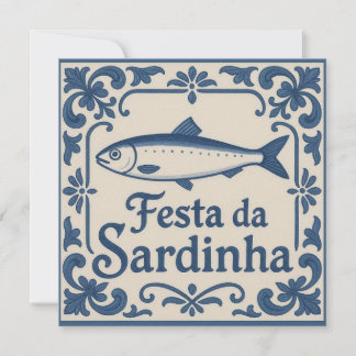 Portuguese sardine - card