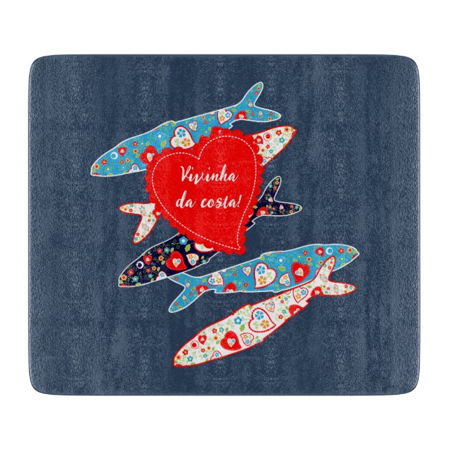 Portuguese sardines cutting board (Front)