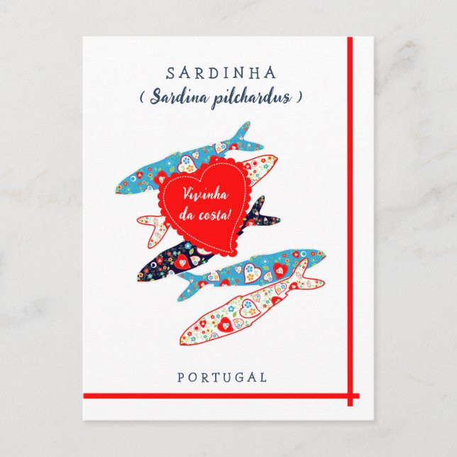 Portuguese sardines postcard (Front)