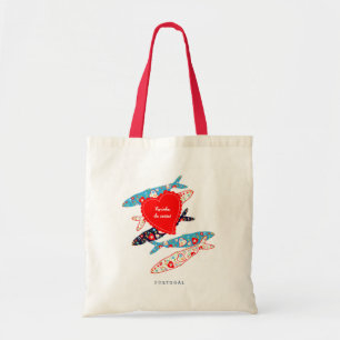 Portuguese sardines tote bag