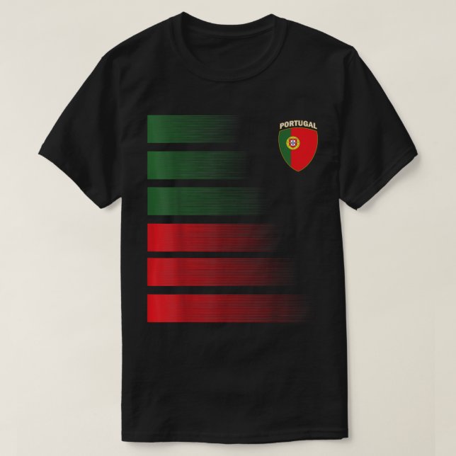 Portuguese Soccer Jersey Portugal Football Portuga T-Shirt (Design Front)