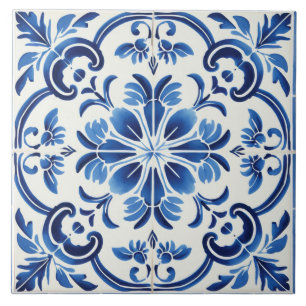 Portuguese style cute pattern ceramic tile