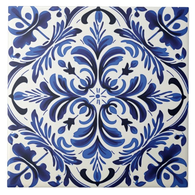 Portuguese style cute pattern tile (Front)