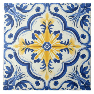Portuguese style cute pattern tile