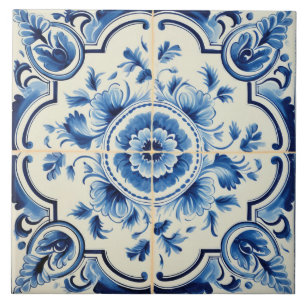 Portuguese style cute pattern  tile