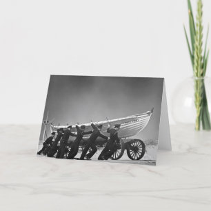 Portuguese Surf Boat Crew,1942 Card