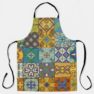Portuguese Talavera Tile Design Apron