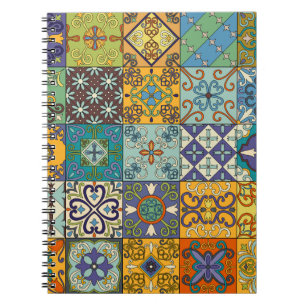 Portuguese Talavera Tile Design Notebook