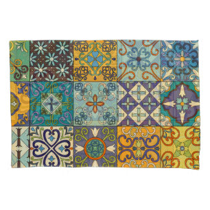 Portuguese Talavera Tile Design Pillowcase