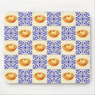 Portuguese Tart and Tiles Mouse Mat