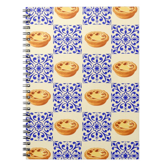  Portuguese Tart and Tiles Notebook (Front)