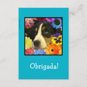 Portuguese: Thank you card / Obrigada!