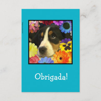 Portuguese: Thank you card / Obrigada!