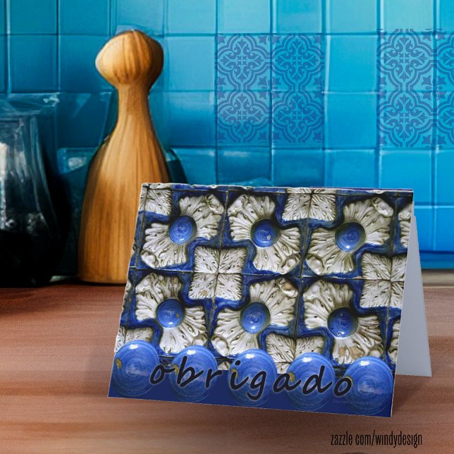 Portuguese Thank You Note Card (Creator Uploaded)