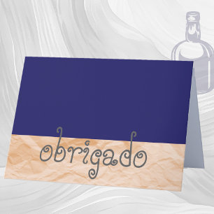 Portuguese Thank You Note- Obrigado