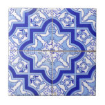 Portuguese Tile Blue and White<br><div class="desc">An authentic Portuguese tile of blue and white for a timeless and classy design</div>