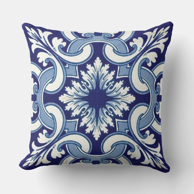 Portuguese tile cushion (Front)