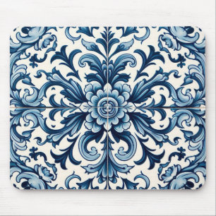 Portuguese tile mouse mat