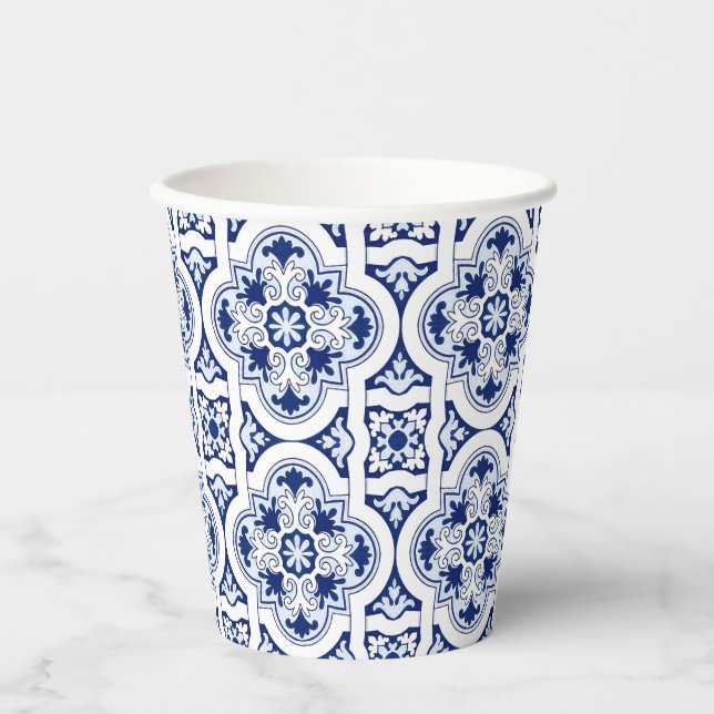 Portuguese tile paper cups (Front)