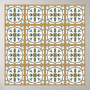 Portuguese Tile Pattern - Azulejos of Portugal Poster
