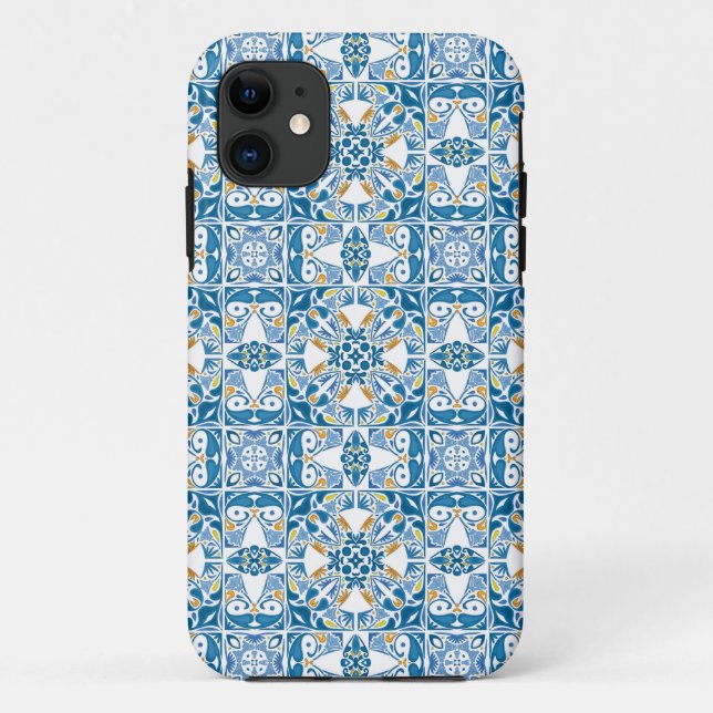 Portuguese Tile Pattern Case-Mate iPhone Case (Back)
