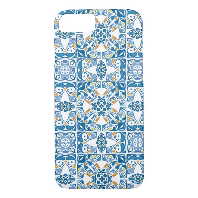Portuguese Tile Pattern Case-Mate iPhone Case (Back)
