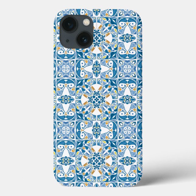 Portuguese Tile Pattern Case-Mate iPhone Case (Back)