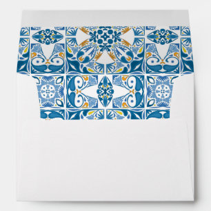 Portuguese Tile Pattern Envelopes