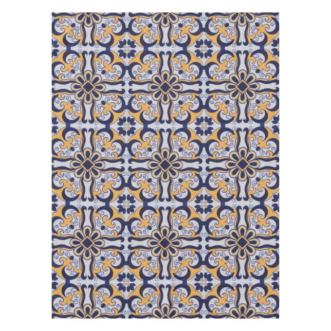 Portuguese tile pattern tablecloth (Front)