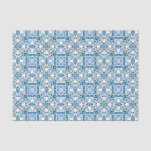 Portuguese Tile Pattern Tissue Paper