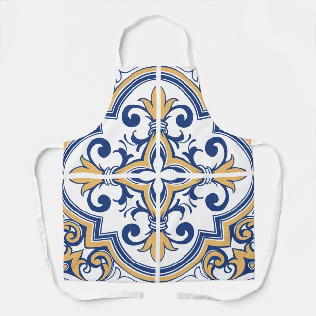 Portuguese tiles 1 apron (Front)