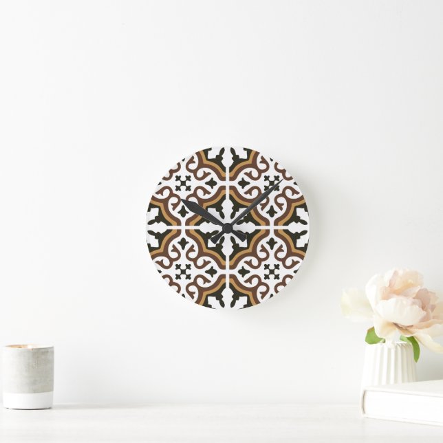 Portuguese tiles 3 round clock (Home)