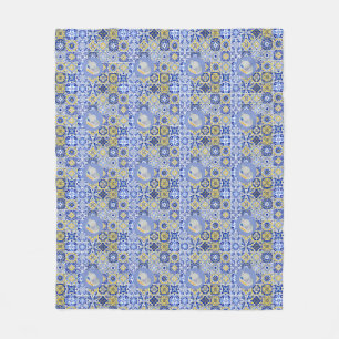 Portuguese Tiles and Sardines Fleece Blanket