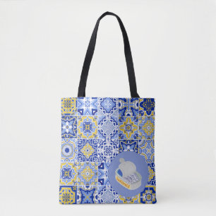 Portuguese Tiles and Sardines Tote Bag