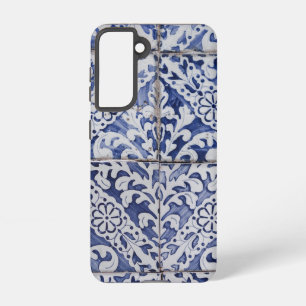 Portuguese Tiles - Azulejo Blue and White Floral  Samsung Galaxy Case