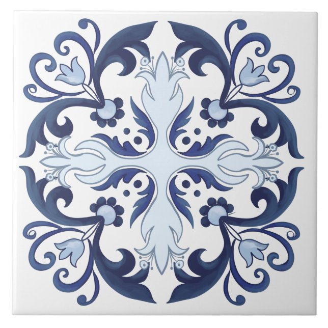 Portuguese tiles,azulejo  ceramic tile (Front)