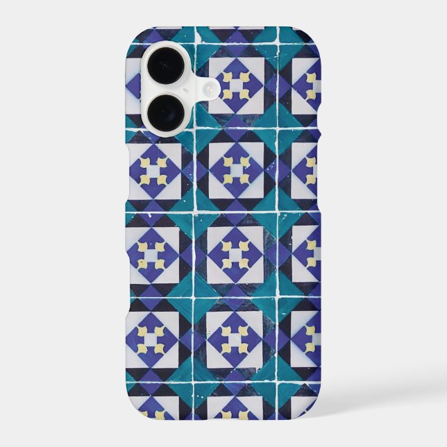 Portuguese Tiles - Azulejo Diamond Geometric (Back)