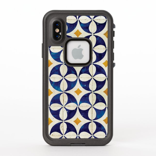 Portuguese Tiles - Azulejo Pattern Design LifeProof iPhone Case (Back)