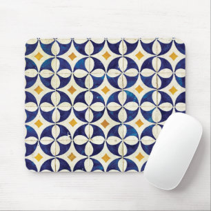 Portuguese Tiles - Azulejo Pattern Design Mouse Mat