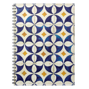 Portuguese Tiles - Azulejo Pattern Design Notebook
