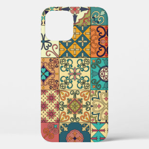 Portuguese tiles: Azulejo style seamless pattern. iPhone 12 Case