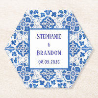 Portuguese Tiles Blue Mediterranean Wedding
