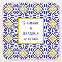 Portuguese Tiles Blue Mediterranean Wedding